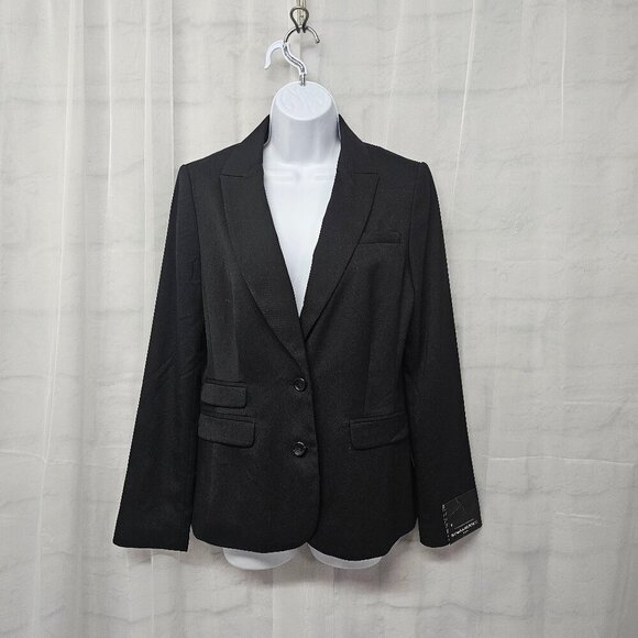 NWT Banana Republic Black Blazer Collegiate Academia Office Preppy 8 - Picture 1 of 15